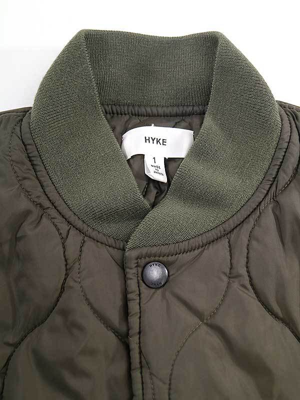 HYKE ハイク 14AW キルティングジャケット カーキ サイズ:1 レディース