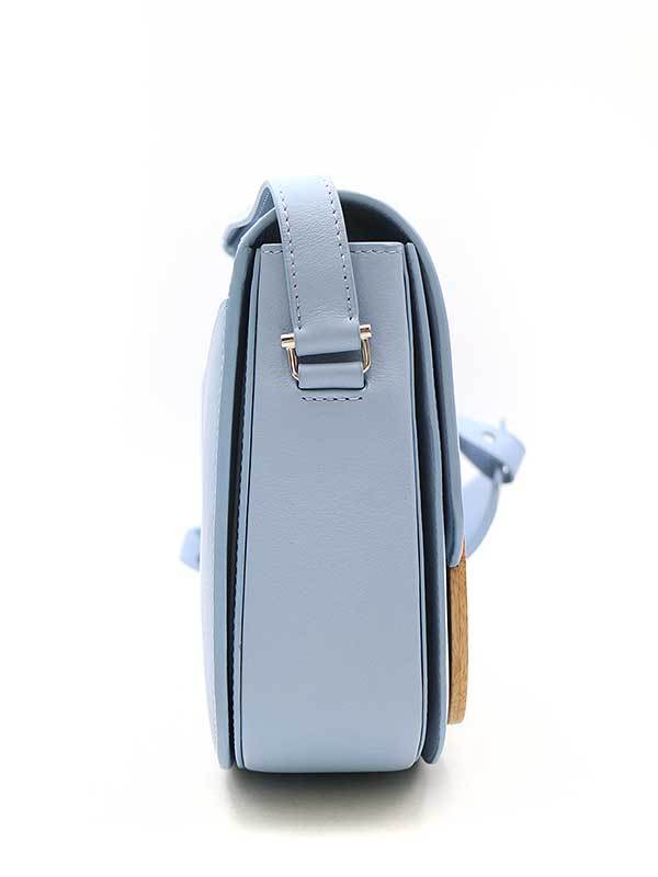 PERRIN PARIS ペラン パリ ウッドデザインカーフレザーショルダー