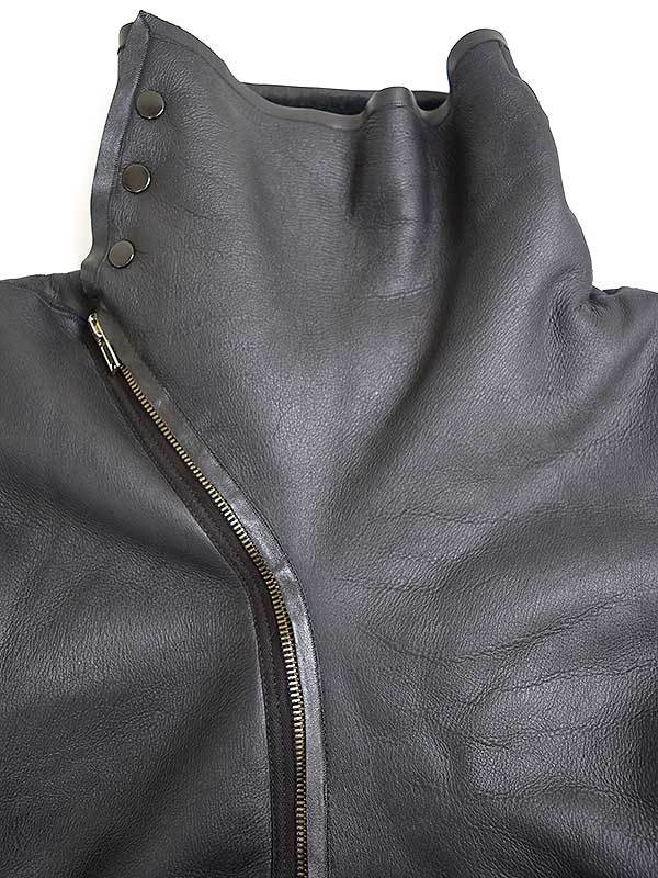 Rick Owens リックオウエンス 11AW 袖ナイロン切替ハイネックムートン