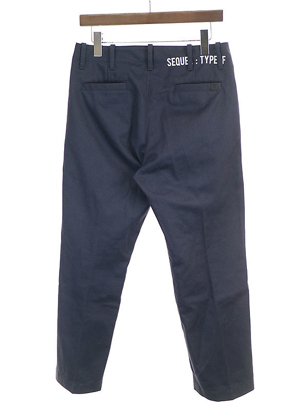 SEQUEL シークエル T/C CHINO PANTS 裾ロゴプリントチノパンツ