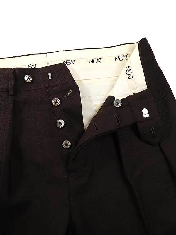 NEAT ニート FOX BROTHERS Plain ウールテーパードトラウザーパンツ