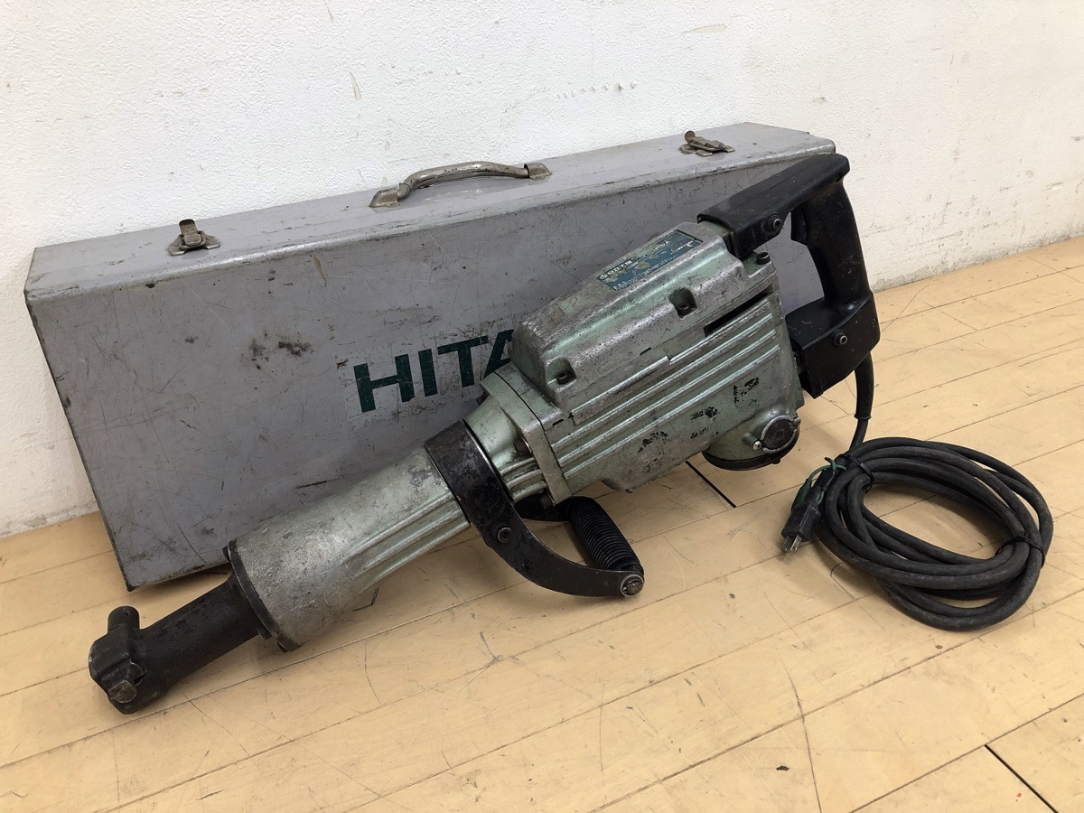 動作OK 日立工機 電動ハンマ H65SA 本体 ケース付き 100V 50/60Hz 六角