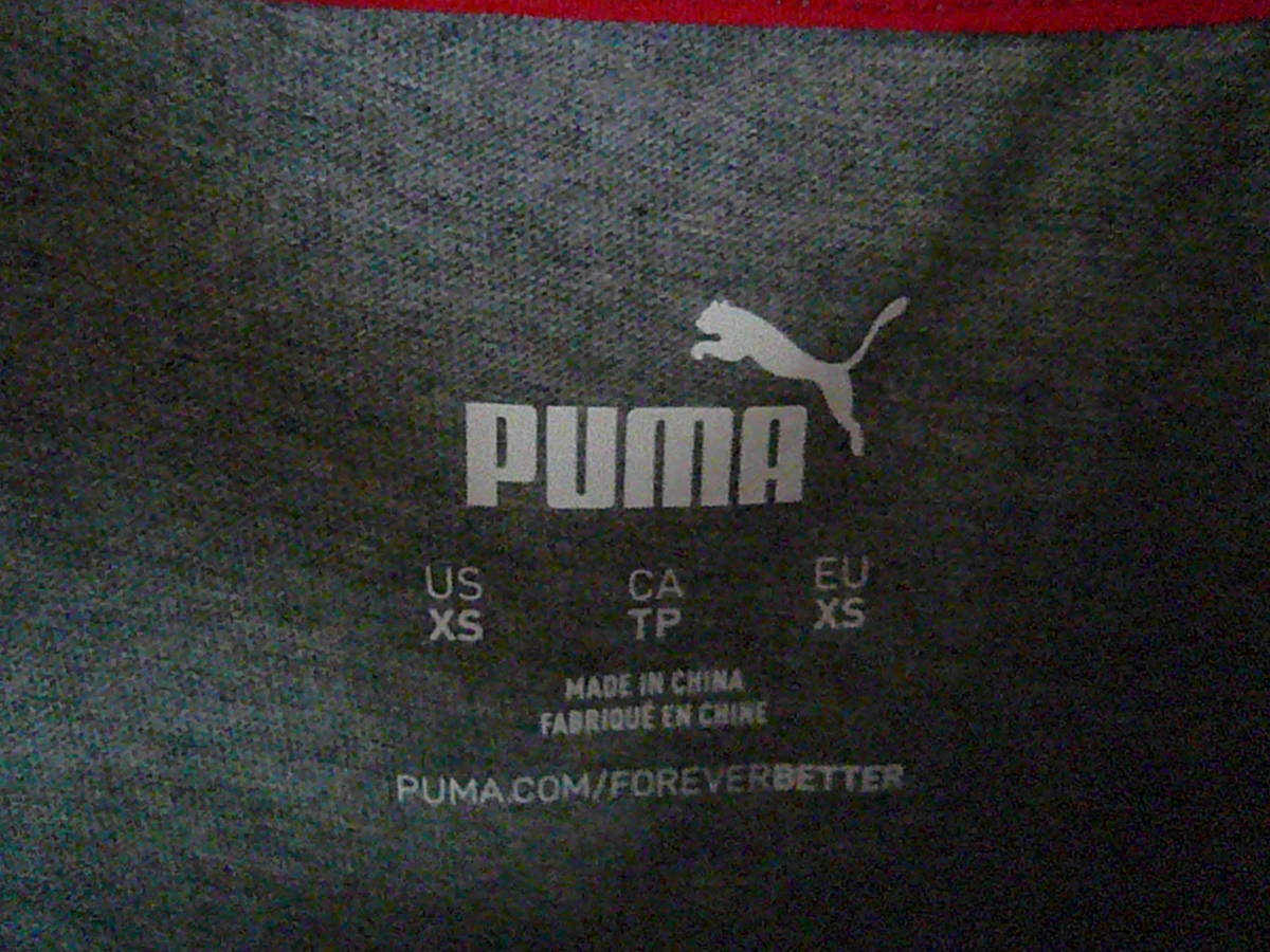 未使用 PUMA Ferrari プーマ × フェラーリ コラボ Tシャツ XSサイズ PUMA xFerrari グレー_画像3