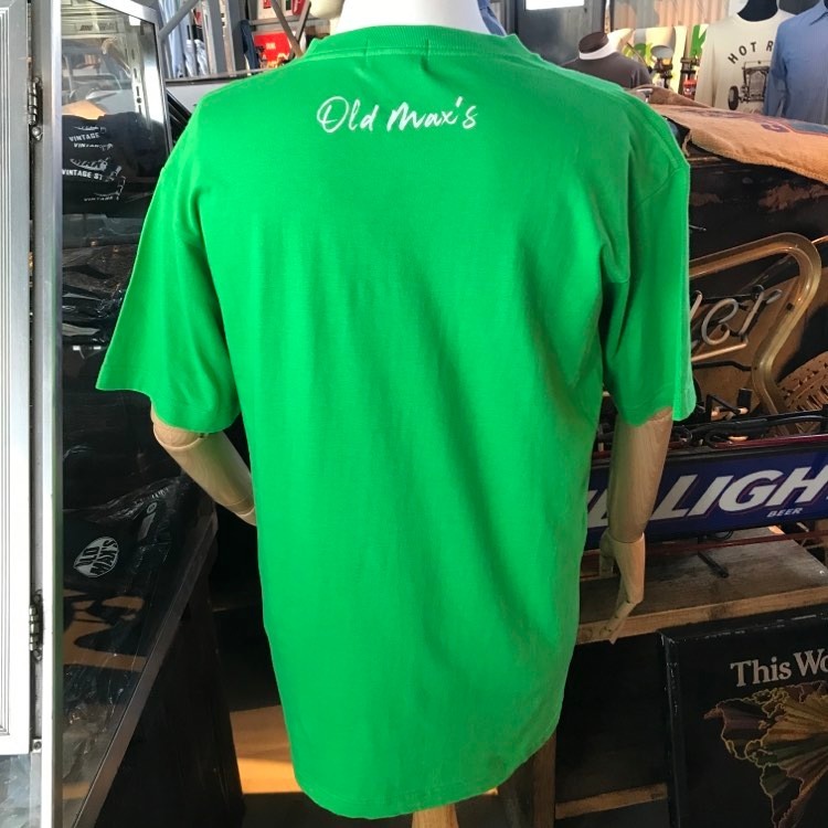 OLD MAX'S Tシャツ PANHEAD FREAK GREEN ホットロッド バイカー ハーレーダビッドソン チョッパー_BACK