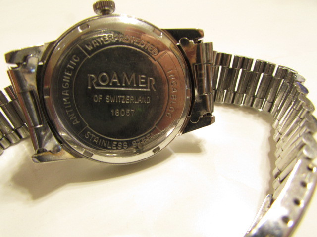 即決商品・骨董市で購入した( ROAMER/ローマ― 自動巻き腕時計 ) 稼働品・昭和レトロ・貴重・珍品の画像9
