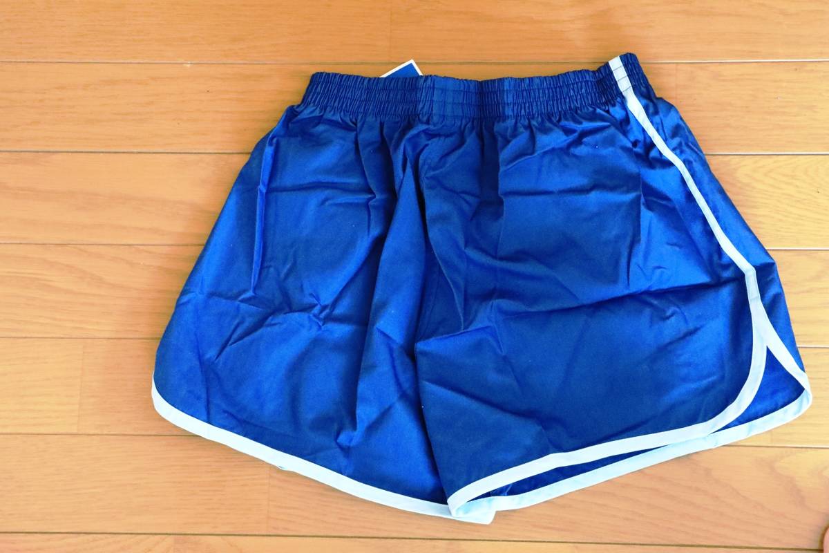 紺×水色ライン　 短パン　 ショートパンツ 　サイズL（８０）　体操着　　体操服　未使用_画像3