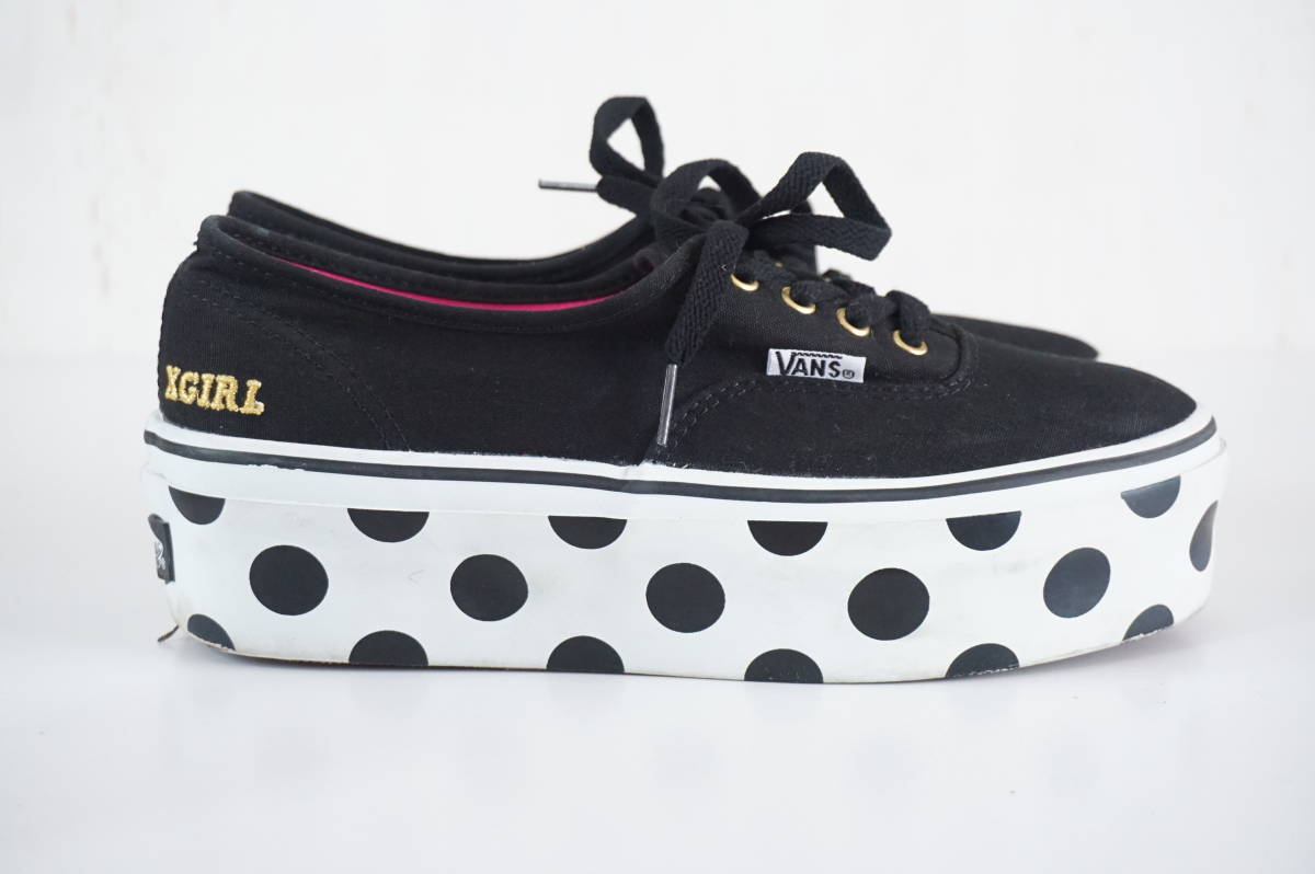 24ｃｍ*VANS/ヴァンズ/バンズ*X-girl/エックスガール*厚底スニーカー