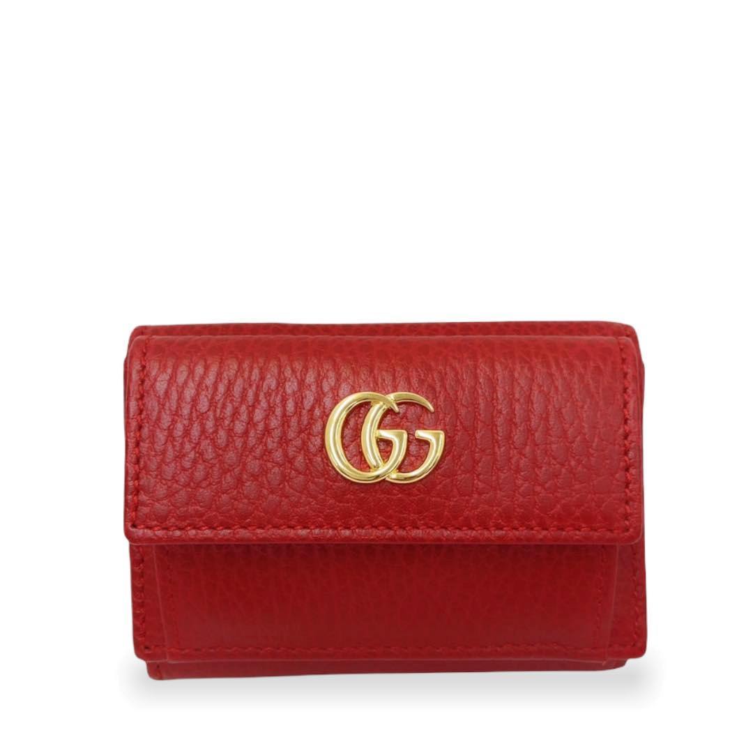 未使用品 GUCCI グッチ 523277 GG ダブルG プチマーモント 財布