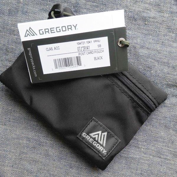 GREGORY POST CARD POUCH 新品 BLACK