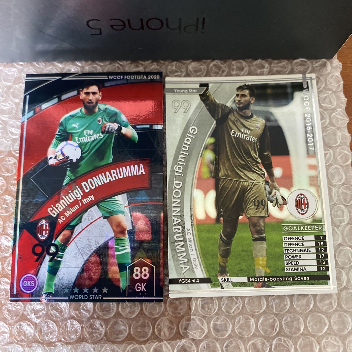 ◆WCCF FOOTISTA ジャンルイジ・ドンナルンマ Gianluigi DONNARUMMA AC Milan 2枚セット◆_画像1