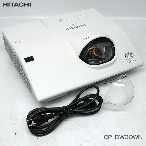 ■□訳あり/ランプ等部品取りに！日立/HITACHI ランプ時間 132h HDMI対応 3000lm プロジェクター【CP-DW30WN】設定初期化・清掃済/現状にて_画像1