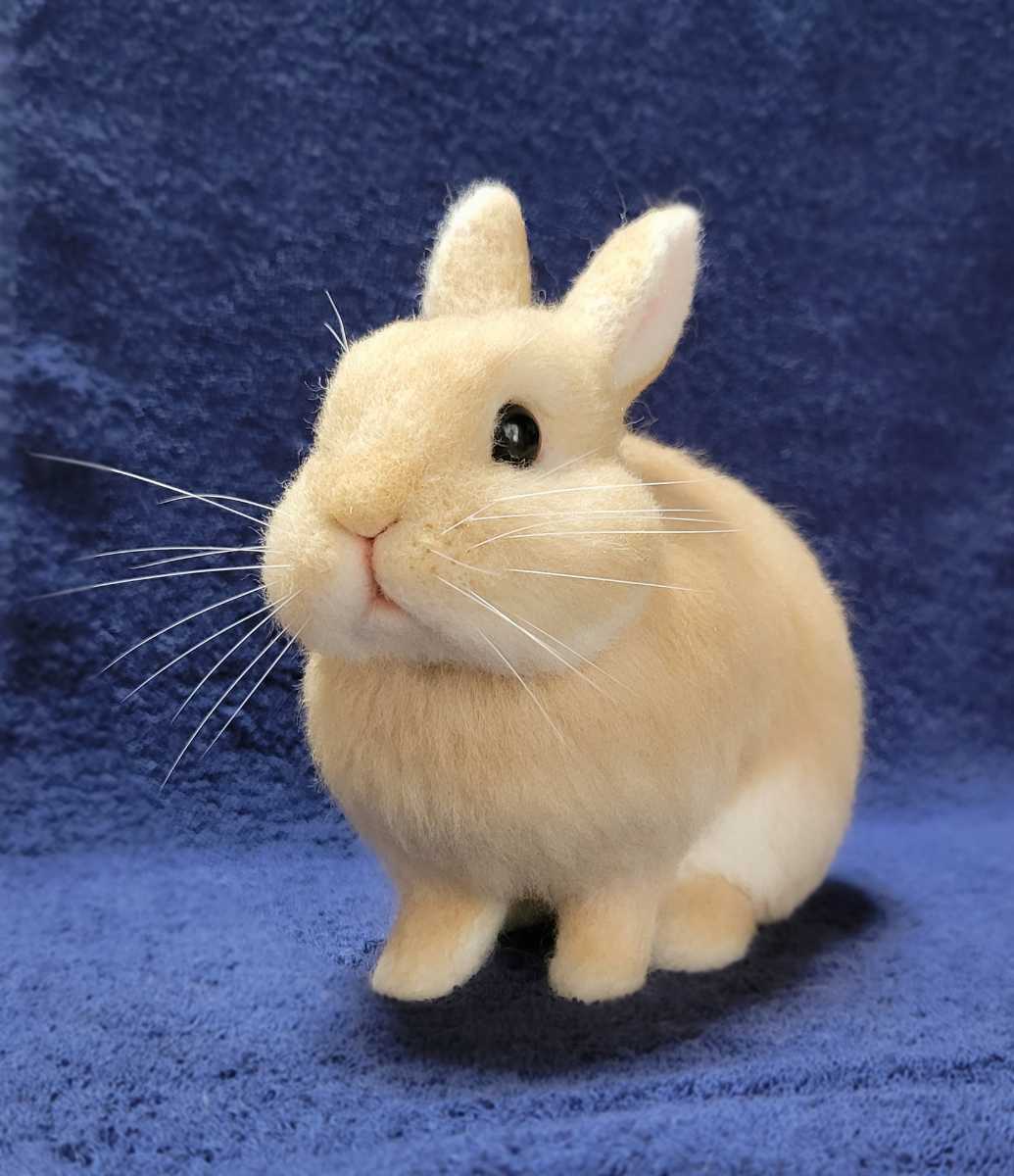 Yahoo!オークション - うさぎ 羊毛フェルト ハンドメイド リアル Yahoo!オークション - うさぎ 羊毛フェルト ハンドメイド リアル