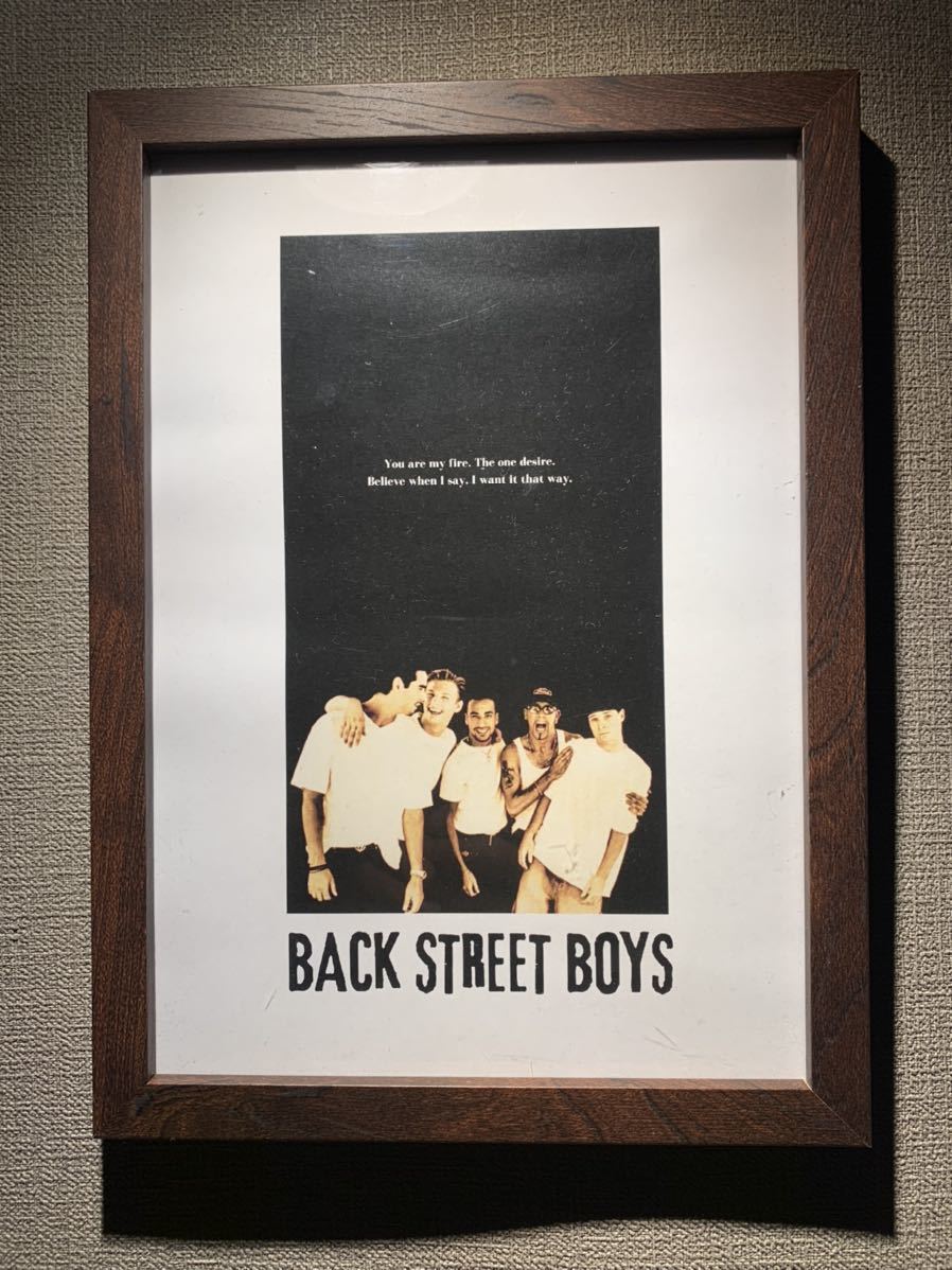 Backstreet Boys バックストリートボーイズ B5 ポスター 額付き 送料込み_画像1