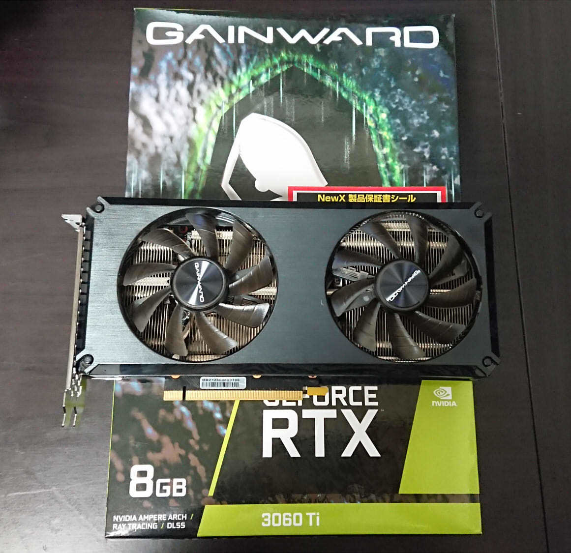 GAINWARD GeForce RTX3060Ti GHOST 8G GDDR6 256bit 3-DP HDMI グラフィックボード/動作品 GAINWARD GeForce RTX 3060Ti GHOST 8G V1 LHR グラフィックスボード NE6306T019P2-19