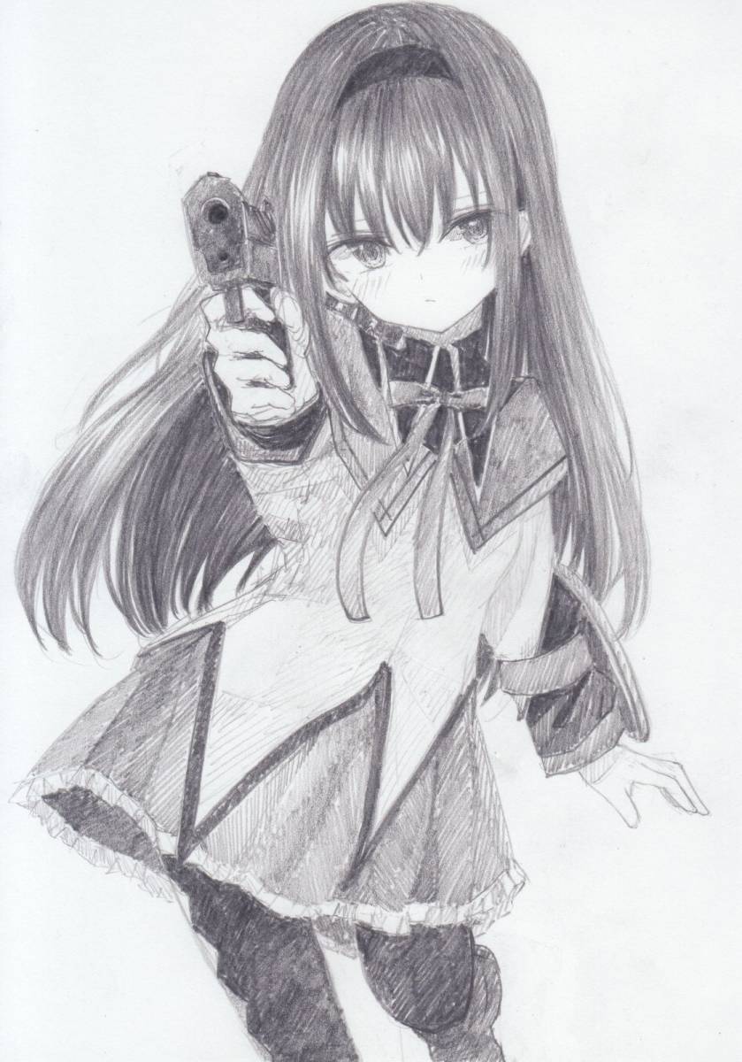 手描きイラスト ☆A5同人手描きイラスト6枚組☆「魔法少女まどか☆マギカ