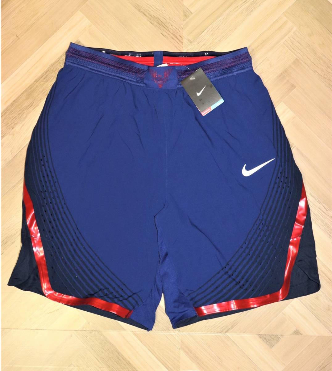 送料無料 特価即決【未使用】 NIKE ★ リオ オリンピックモデル USA代表 VAPOR USAB AUTH SHORT (XL/US) ★ ナイキ オーセンティック _画像2