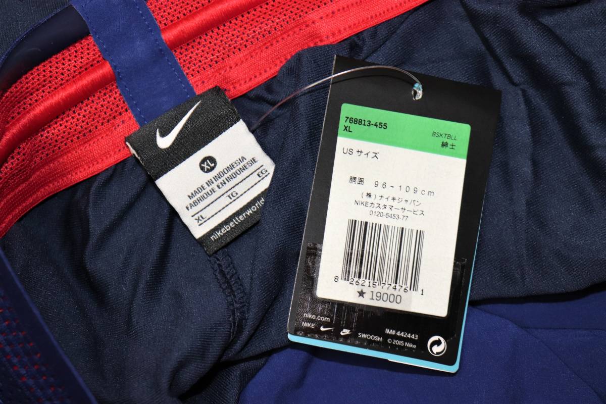 送料無料 特価即決【未使用】 NIKE ★ リオ オリンピックモデル USA代表 VAPOR USAB AUTH SHORT (XL/US) ★ ナイキ オーセンティック _画像9