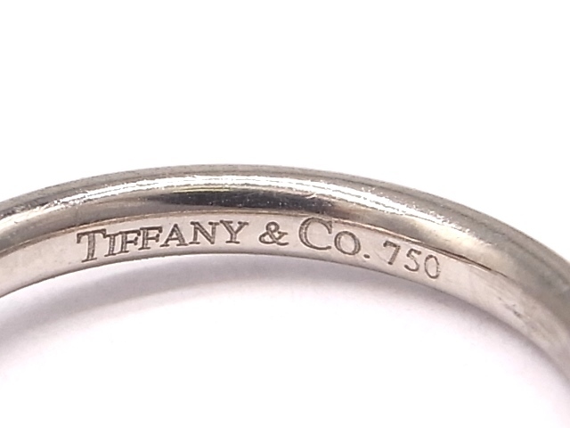 g01817　Tiffany&Co.　750（K18)　3PD　カーブバンドリング　USED　美品　3.0g　#7_画像7