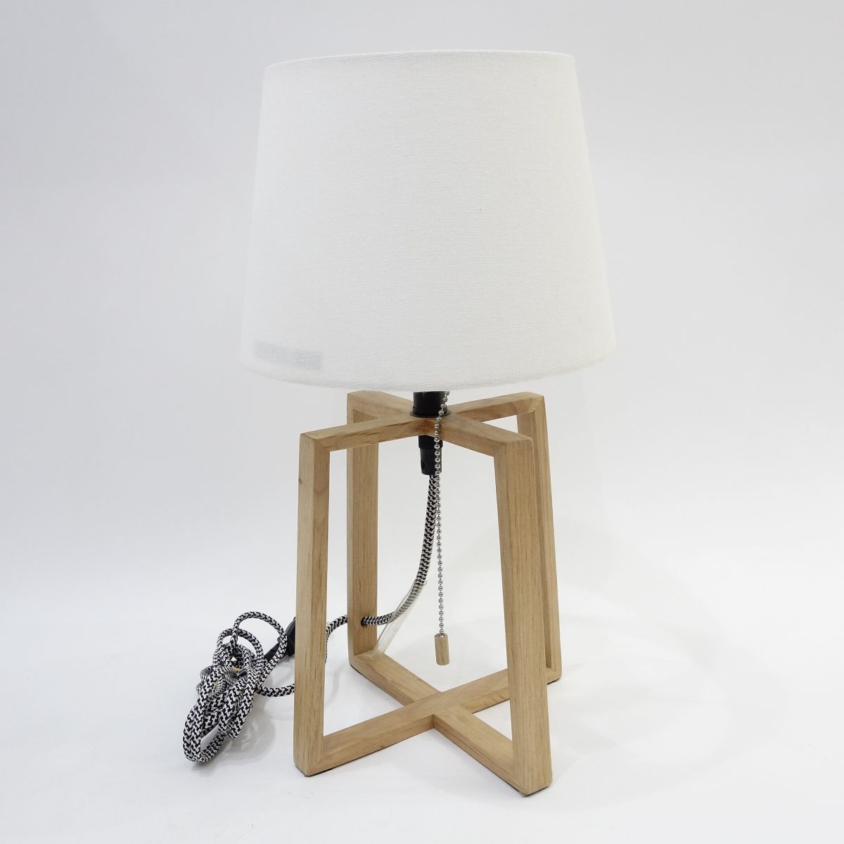 106 ARTWORKSTUDIO アートワークスタジオ Espresso-table lamp エスプレッソテーブルランプ 木製フレーム AW-0506 ホワイト ※中古_画像1