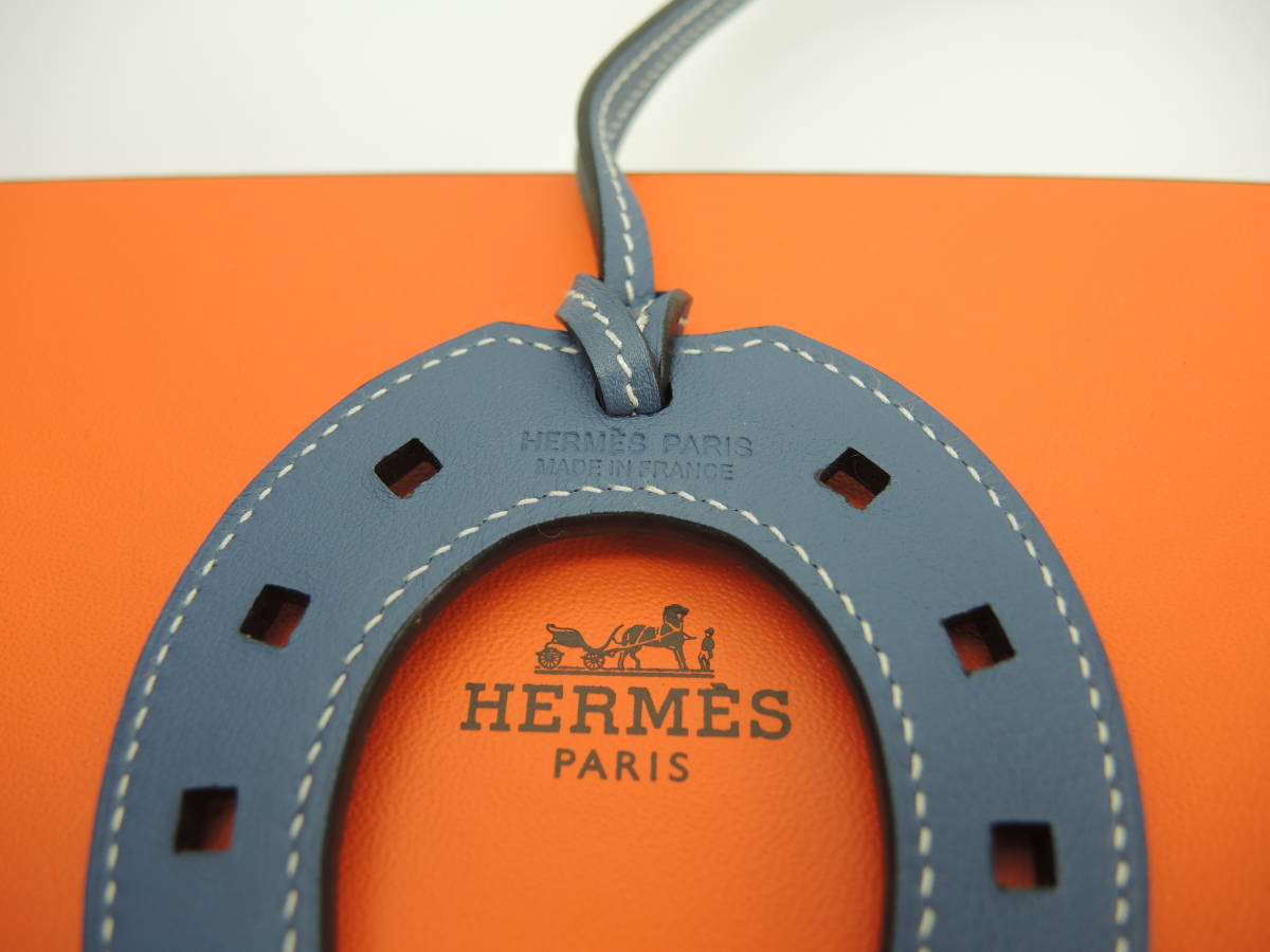  Hermes сумка очарование подкова Swift синий аксессуары превосходный товар @ 4