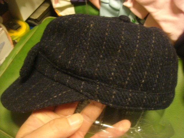 2002 баланс одежда BALANCE WEAR bar BAL Harris твид HARRIS TWEED шерсть WOOL полоса лента CAP колпак шляпа дыра Chrono -manachronorm