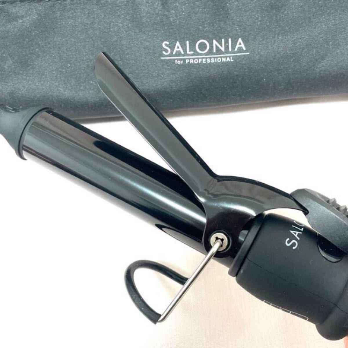 SALONIA (サロニア) ミニ セラミック カール ヘアアイロン 25mm ストレートアイロン