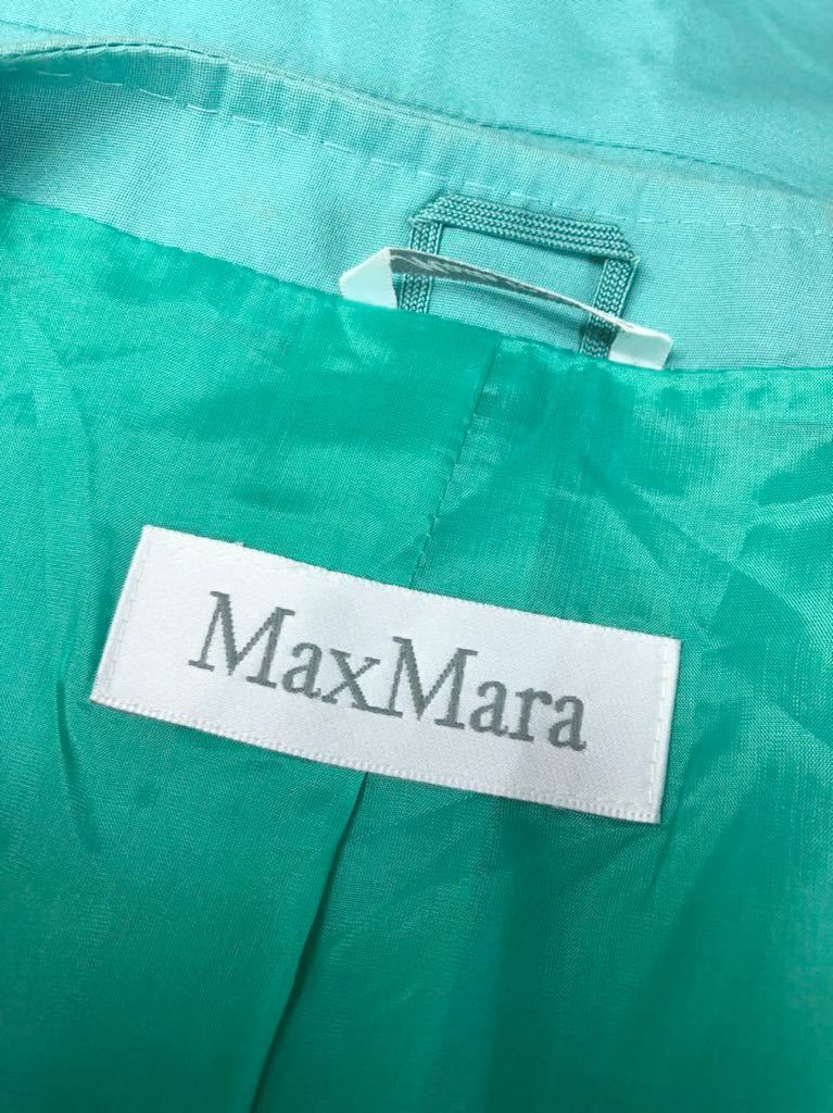 MAX MARA マックスマーラ　レディース　ターコイズ　半袖ジャケット　スカートスーツ セットアップ　上下　40表記_画像3