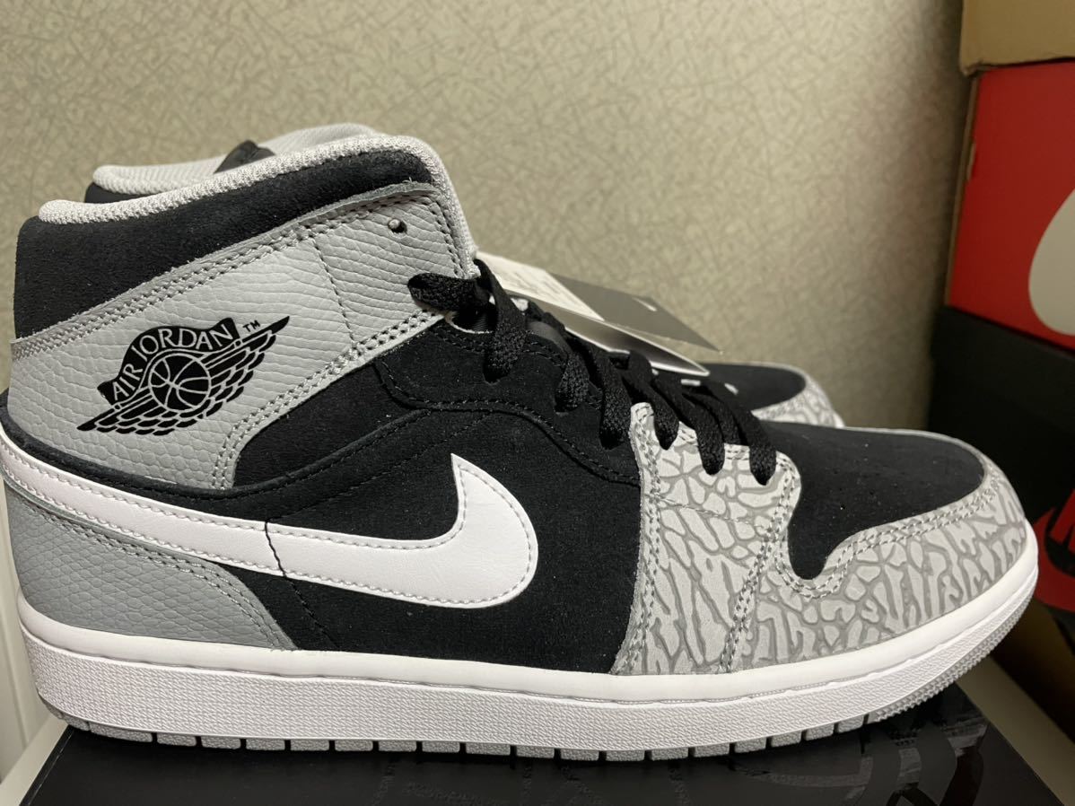 未使用】NIKE AIR JORDAN 1 MID SE ELEPHANT TOE US10.5 ナイキ エア