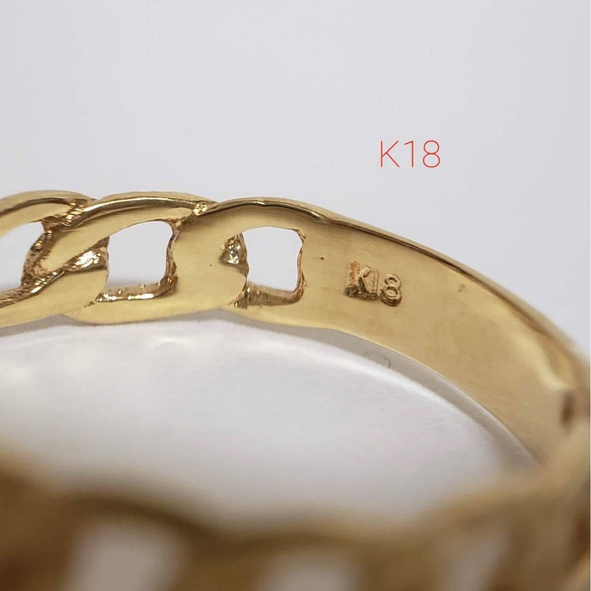 【赤は元気が出ます】K18台☆天然ルビーリング(カボツシヨンカット)/7月の誕生石/還暦祝いにも最適