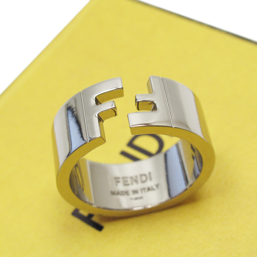 FENDI フェンディ 指輪 リング 金属素材 シルバー 54604f | sweatreno.com