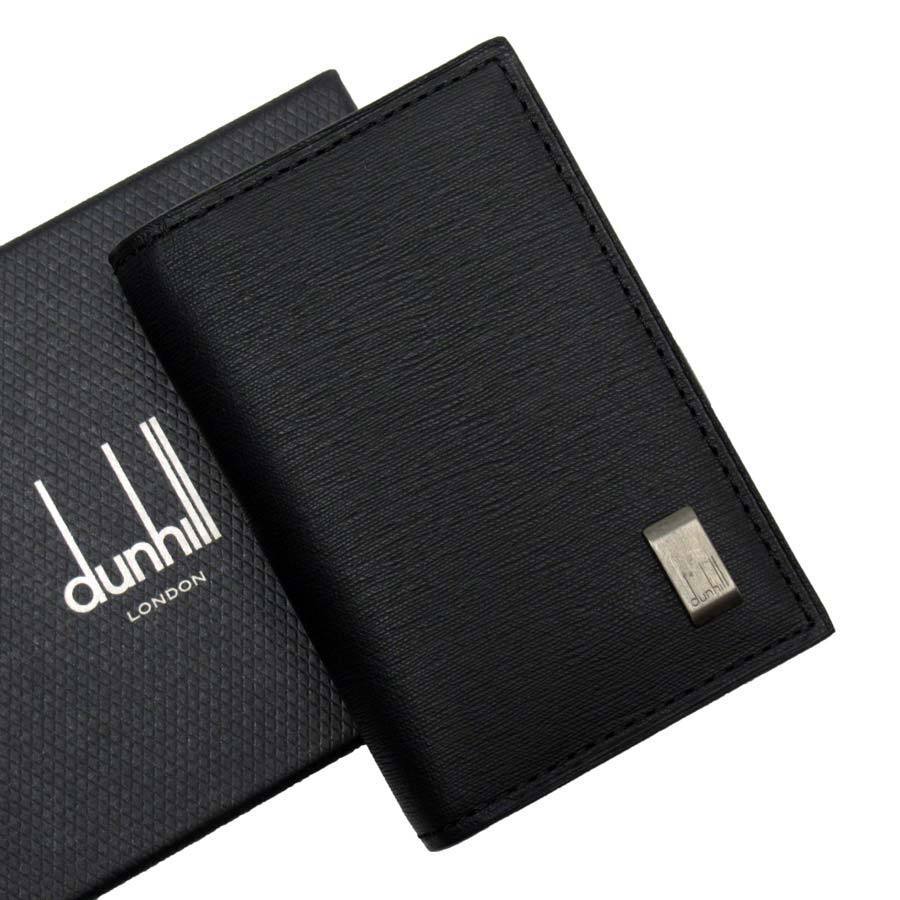 dunhill ダンヒル 6連キーケース レザー ブラックxシルバー g2811a