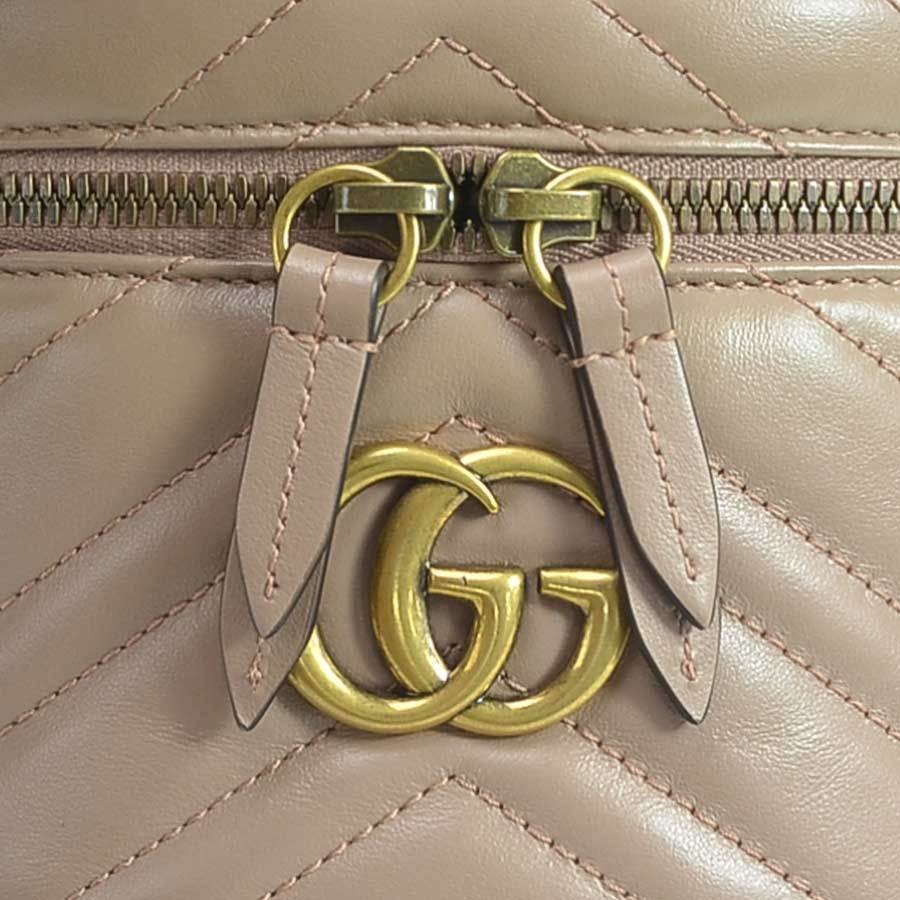 GUCCI グッチ ハンドバッグ リュック GGマーモント キルティングレザー