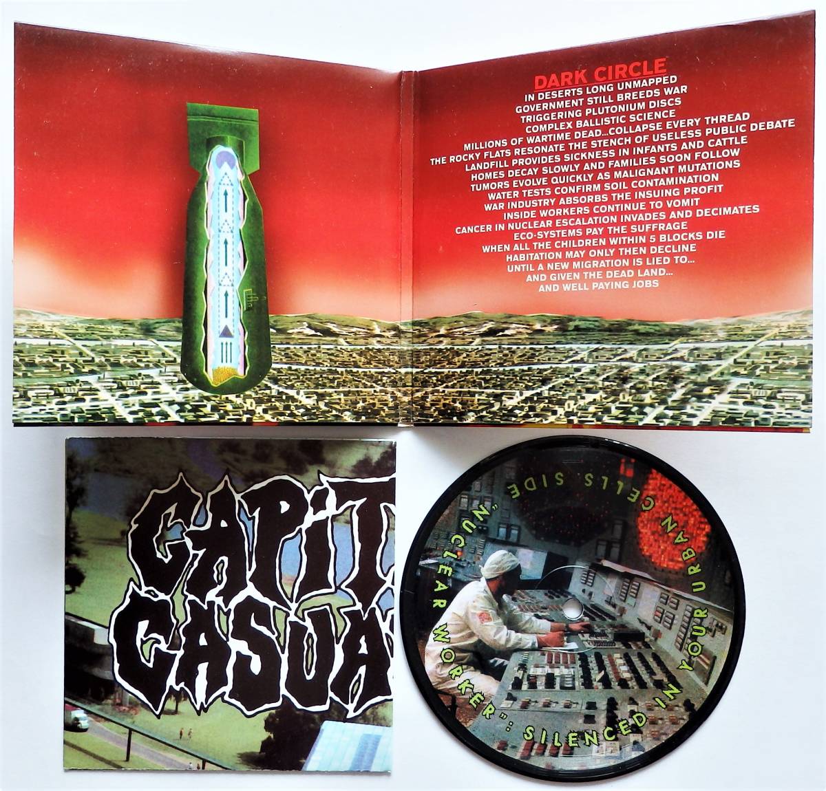 【1999年5”ピクチャーディスク/USパワーヴァイオレンスレジェンド/特価盤】CAPITALIST CASUALTIES / Dark Circle_画像3