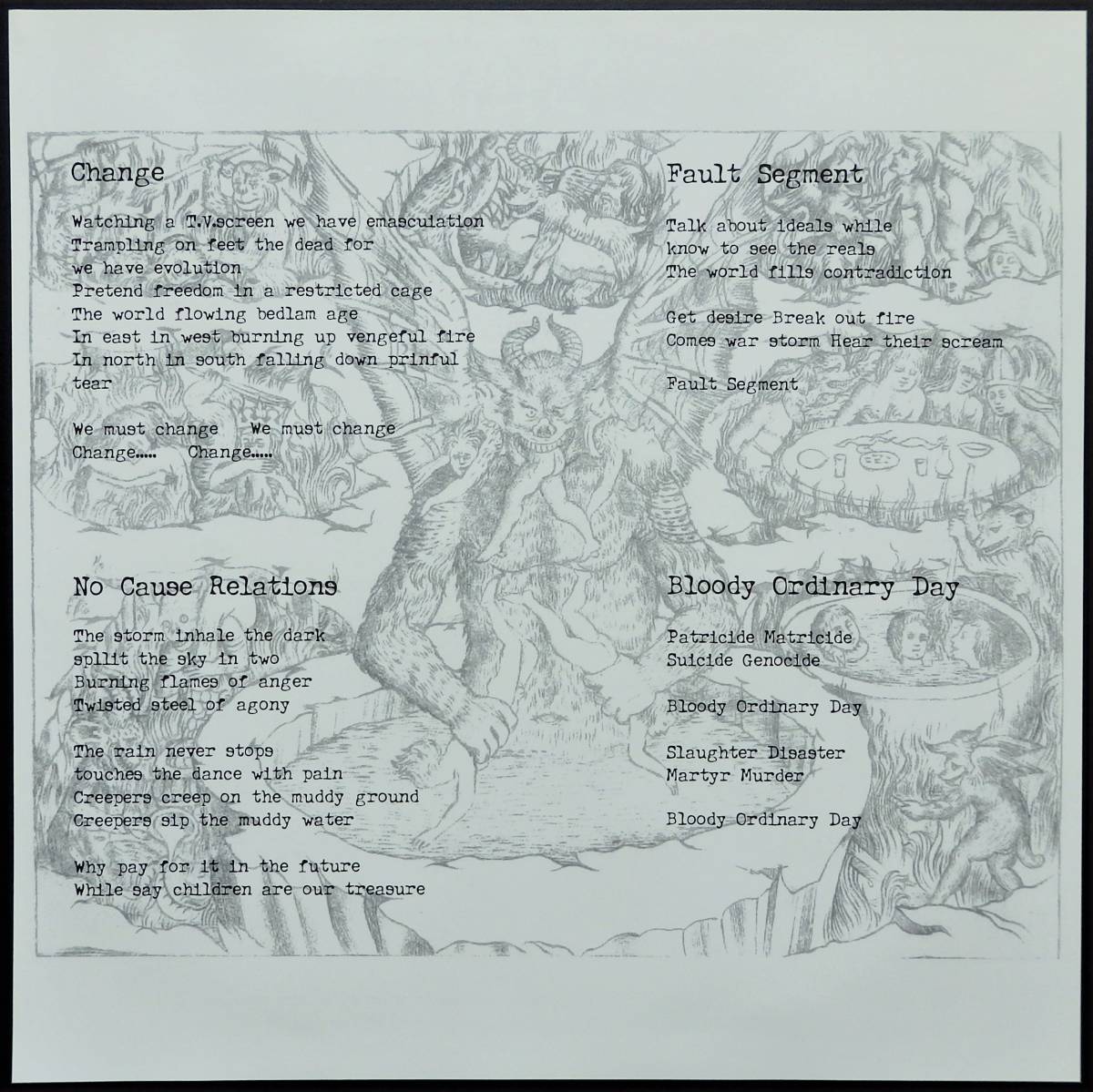 【2010年12”EP/四国産ダークメタルクラスト/元EFFIGY/訳アリ特価即決盤】AXEWIELD / Wisdom Of Doom_画像4