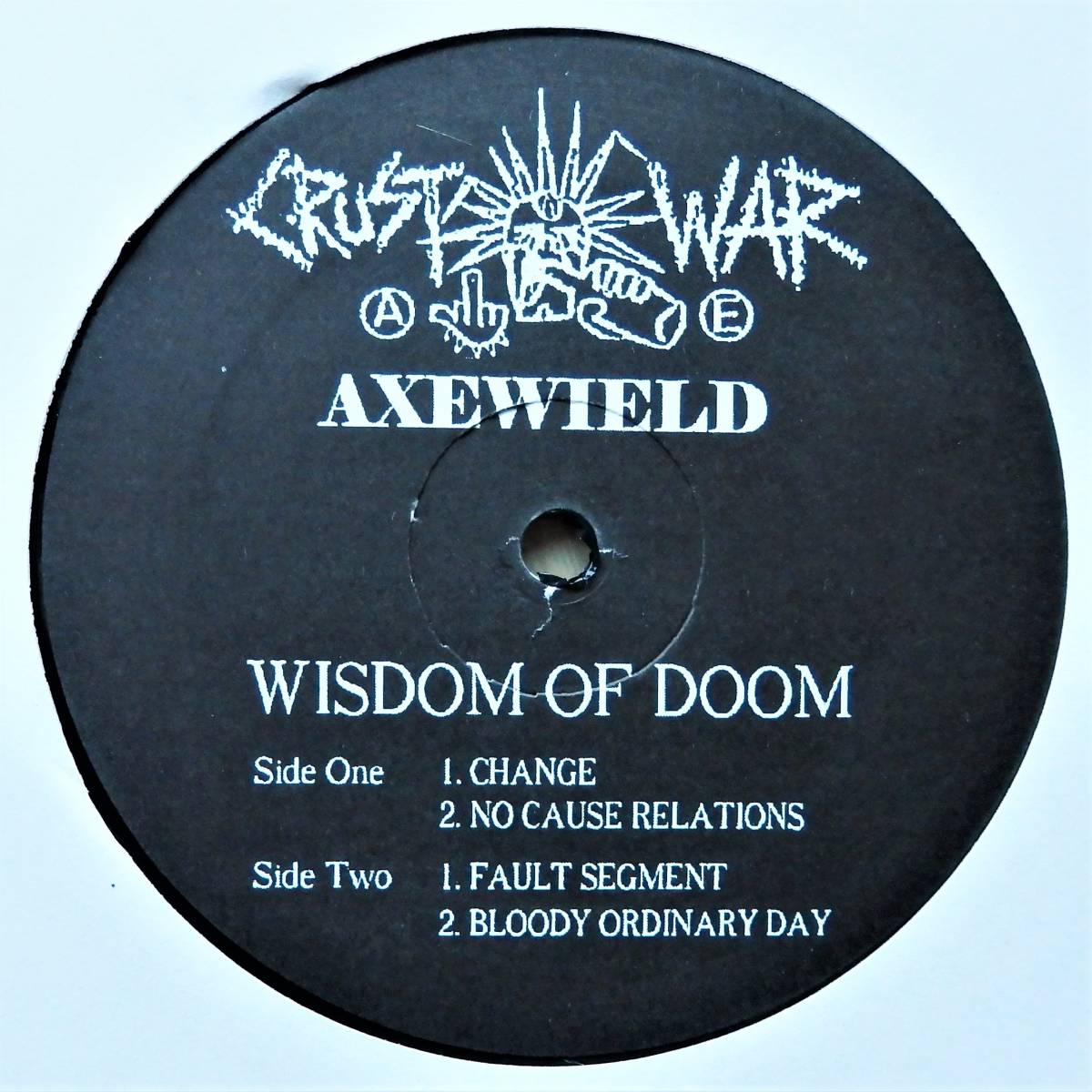 【2010年12”EP/四国産ダークメタルクラスト/元EFFIGY/訳アリ特価即決盤】AXEWIELD / Wisdom Of Doom_画像5