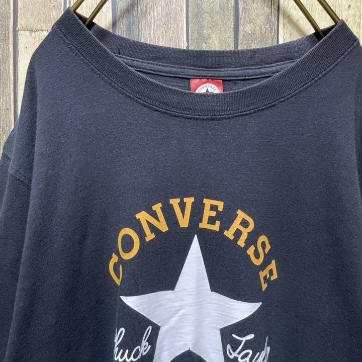 《激レア》Converse All Star 黒☆Tシャツ M ビッグロゴ