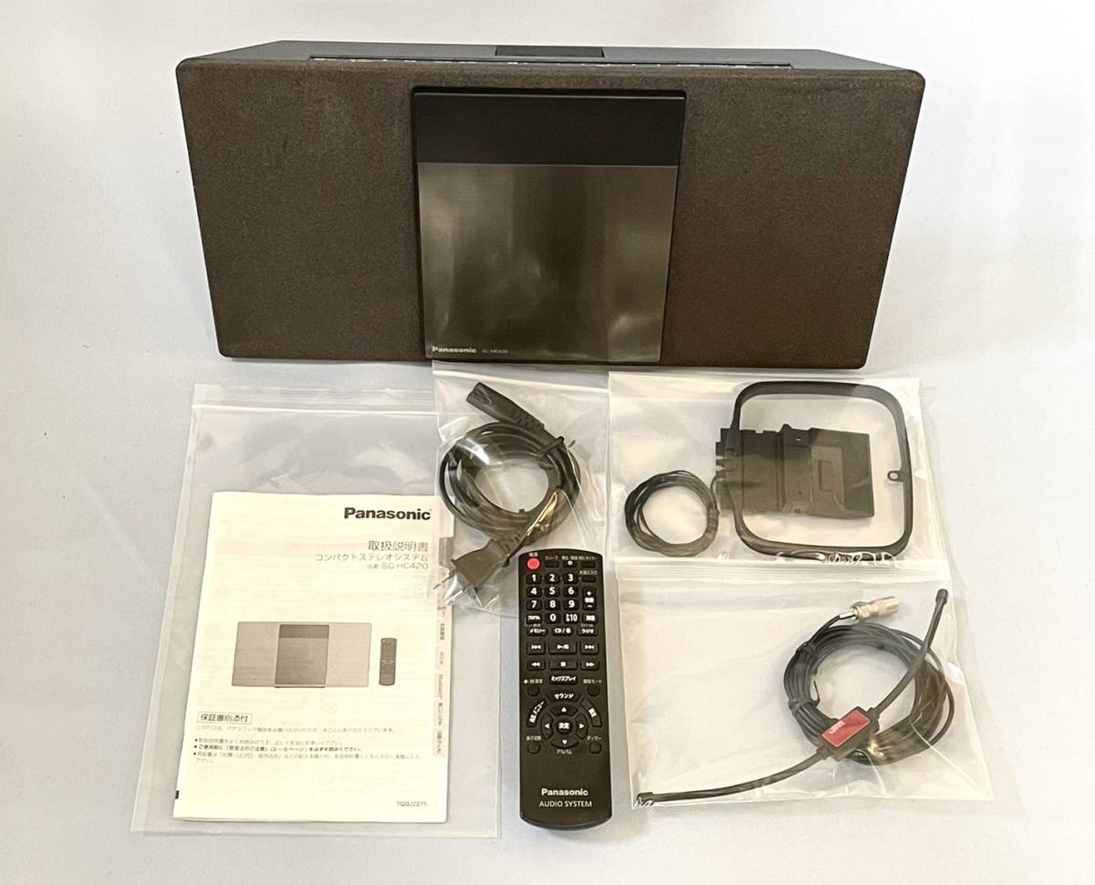 Panasonic ミニコンポオーディオ SC-HC420-K CD ラジオ Bluetooth