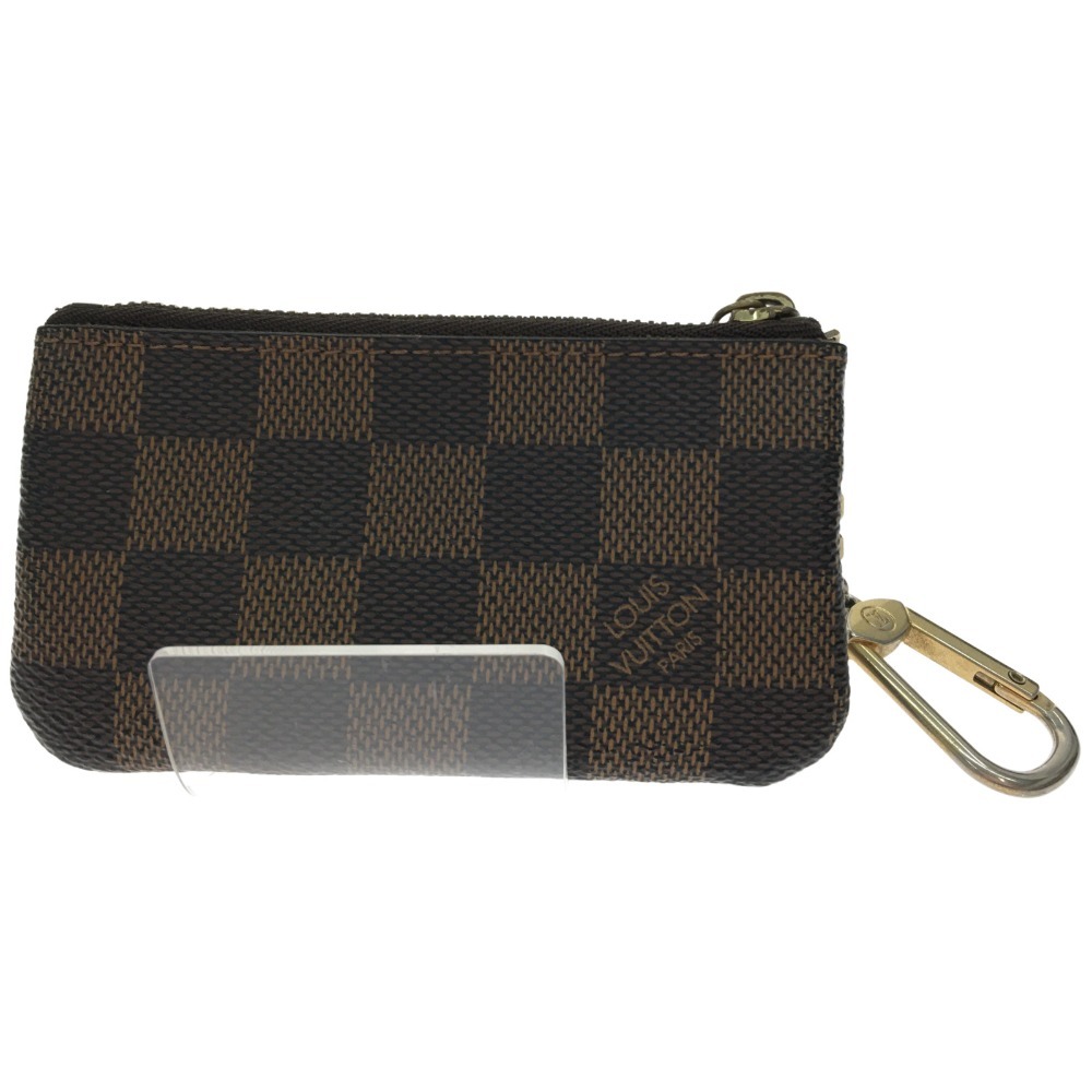 ▼▼ LOUIS VUITTON ルイヴィトン コインケース ダミエ ポシェット・クレ N62658 ブラウン やや傷や汚れあり_画像2