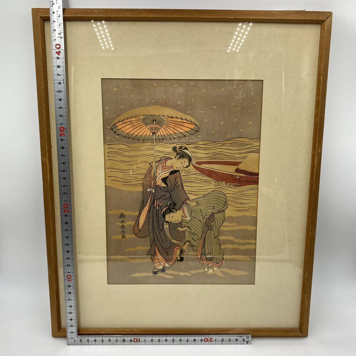 鈴木春信 版画 美人画 浮世絵 複製 日本画 額装 インテリア 鈴木春信 版画 美人画 浮世絵 複製 日本画 額装 インテリア