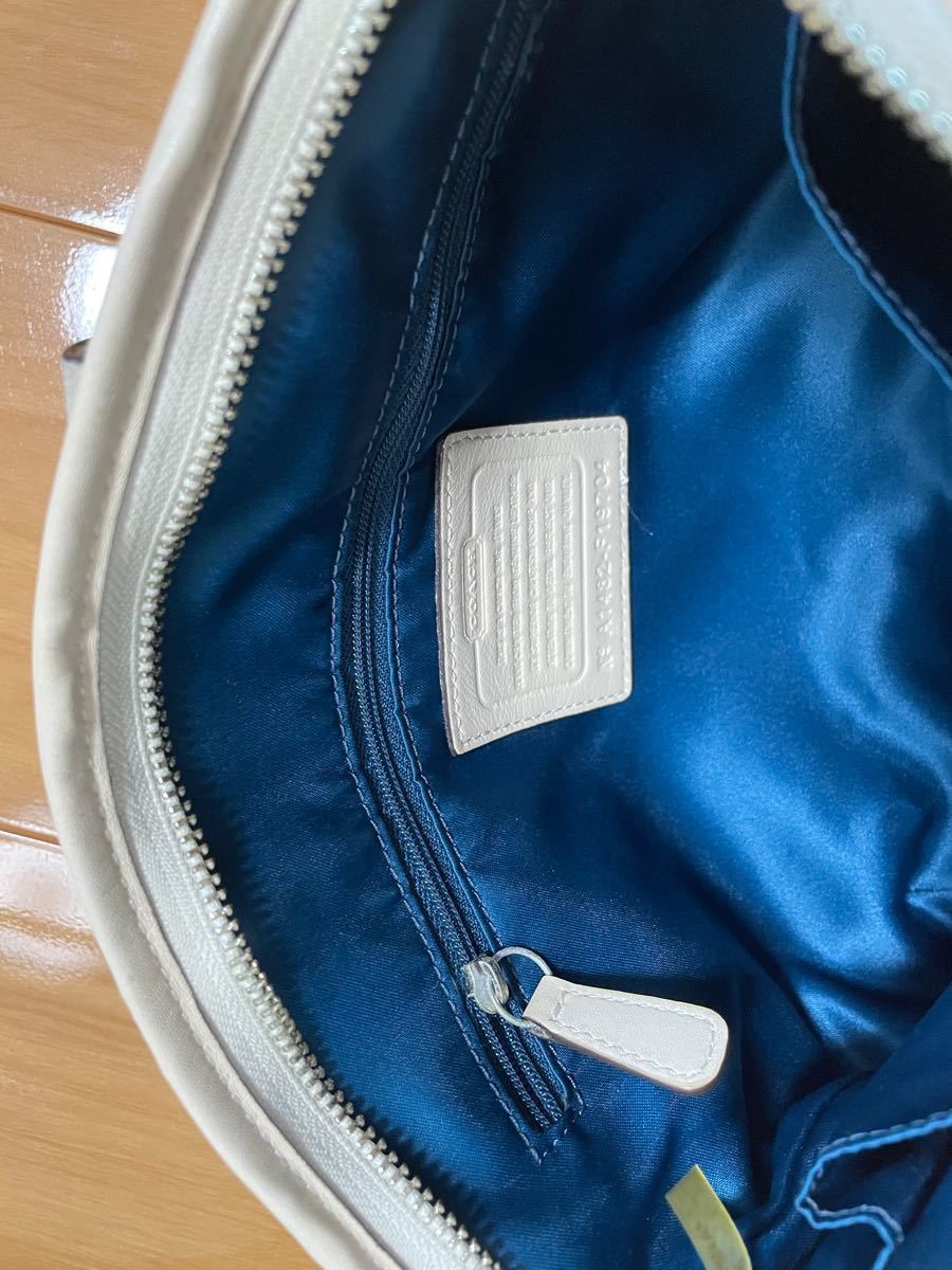 COACH コーチ ハンドバッグ ショルダーバッグ 本革 オフホワイト