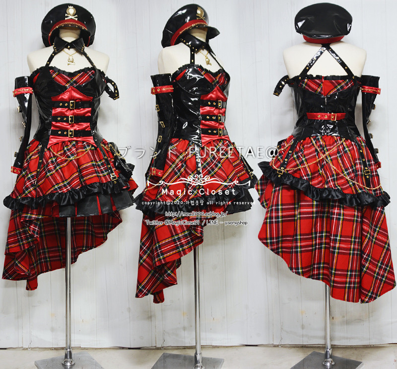 2022美品！ アイドルマスター ミリオンライブ！ シアターデイズ/ 最上静香 ブラッディ・ビート コスプレ衣装 セット