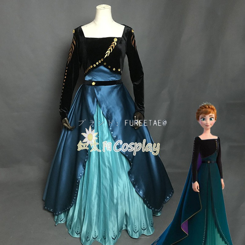 2022美品！ ディズニープリンセス風 アナと雪の女王2 Annaアナ ドレス