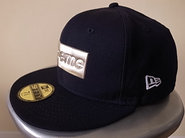 �ؑ����� �L���^�N�� 16SS SUPREME �V���v���[�� Metallic Box Logo New Era Cap ���^���b�N �{�b�N�X���S �j���[�G�� �L���b�v