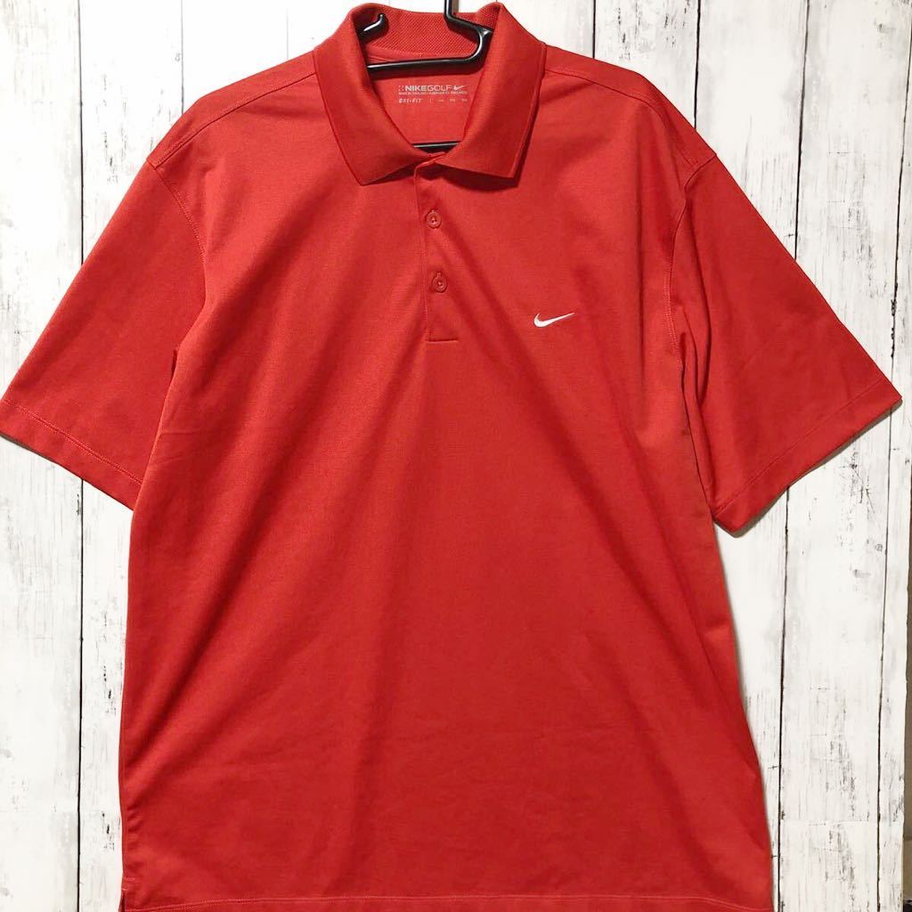 【NIKE GOLF】ナイキゴルフ 半袖 ポロシャツ メンズ XXL レッド 送料無料！_画像1