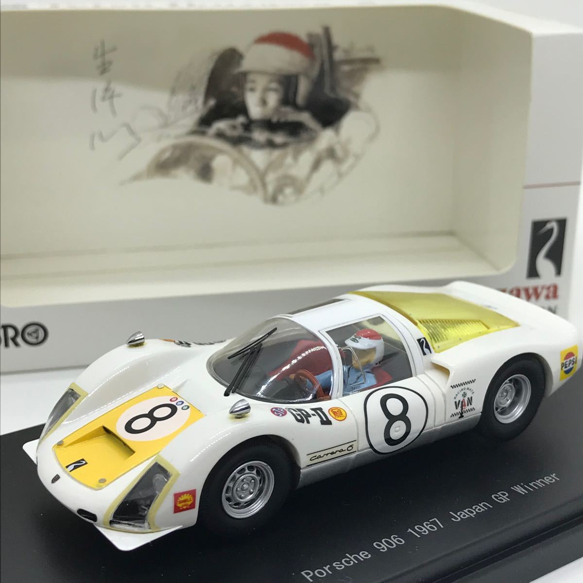 新発売 43 ポルシェ 906 #8 生沢徹 1967 日本グランプリ 優勝