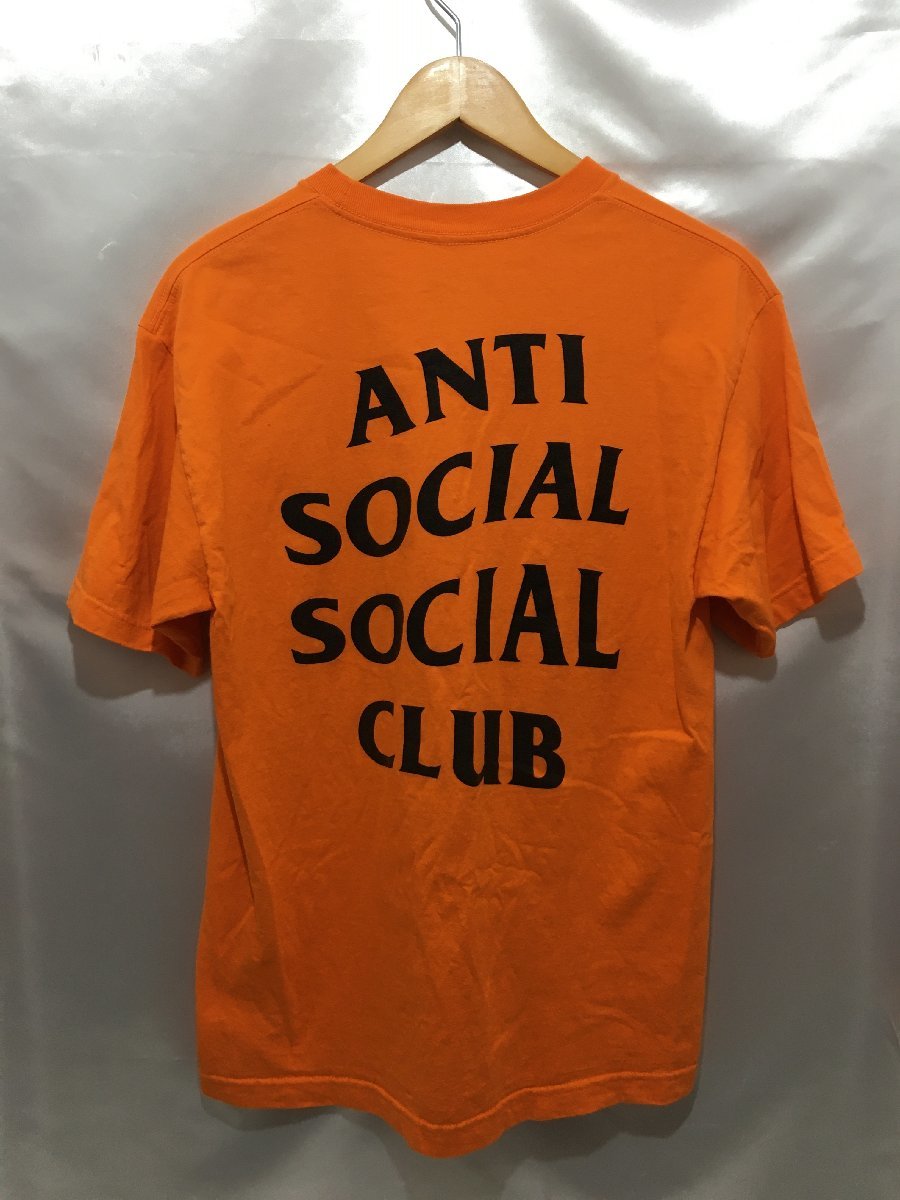 ANTI SOCIAL SOCIAL CLUB アンチソーシャルソーシャルクラブ ロゴプリントショートスリーブTシャツ 半袖 サイズM オレンジ_画像2