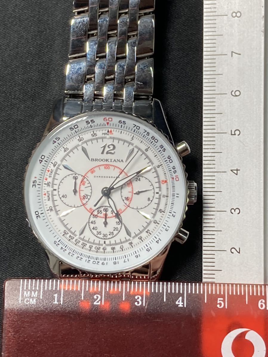 腕時計 BROOKIANA ZY3312a ブルッキアーナ BA-1615 メンズ 5ATM ALL WATER RESISTANT STAINLESS STEEL ブランド ステンレススチール_画像4