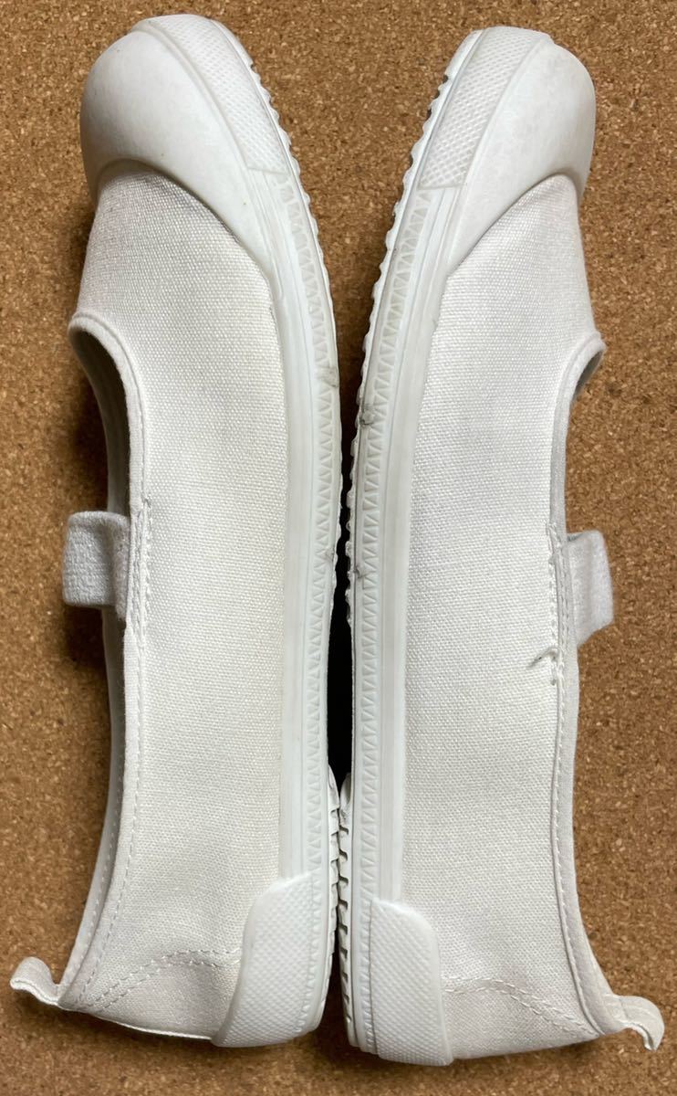  moon Star school shoes 23.5EE white made in Japan MOONSTAR