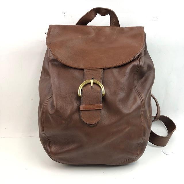 COACH コーチ リュックサック バックパック レザー ブラウン レディース_画像1