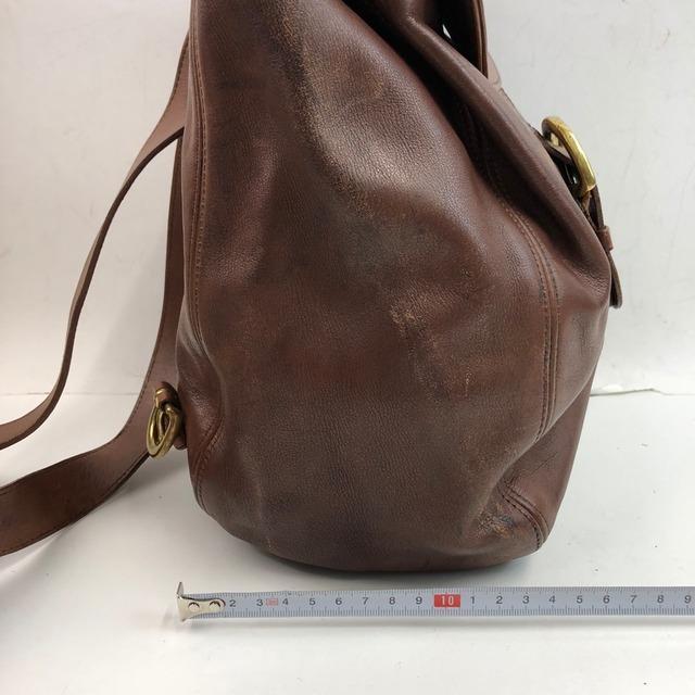 COACH コーチ リュックサック バックパック レザー ブラウン レディース_画像3
